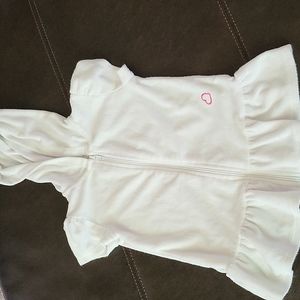 Hooded swim cover-up